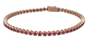 Ruby Gem Stone Tennis Bracelet 2.61ct t.w.