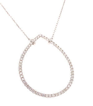 0.54ct tw Diamond Drop Pendant Necklace