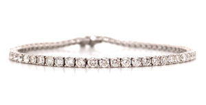 4.06ct t.w. Diamond Tennis Riviere Line Bracelet