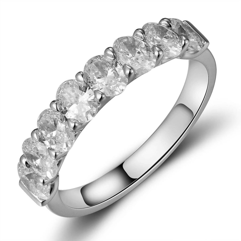 Oval Cut 1.62ct t.w. Eternity Diamond Ring