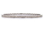 0.84ct t.w. Diamond White Gold Bangle Bracelet