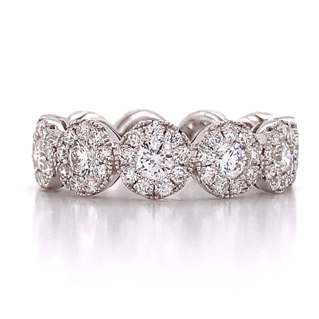 Eternity Invisible Set Diamond Band 2.25ct tw