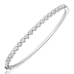 1.73ct t.w. Round Brilliant Cut Diamond Prong Set Bangle