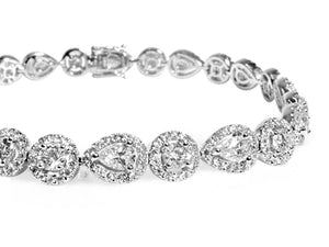 Diamond 5.84ctw Statement Tennis Bracelet - HANIKEN JEWELERS NEW-YORK