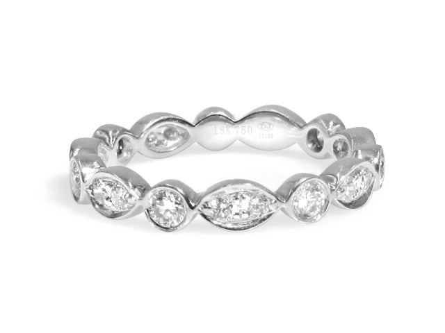 0.69ctw Diamond Eternity Ring - HANIKEN JEWELERS NEW-YORK