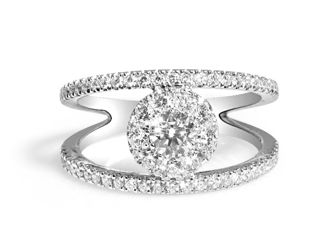 0.82CT T.W. Diamond Ring