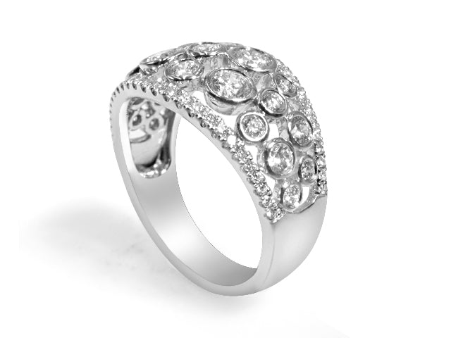 Bezel Set Diamond Fancy Ring 1.27ctw