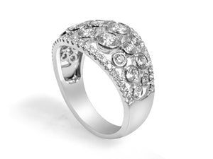 Bezel Set Diamond Fancy Ring 1.27ctw