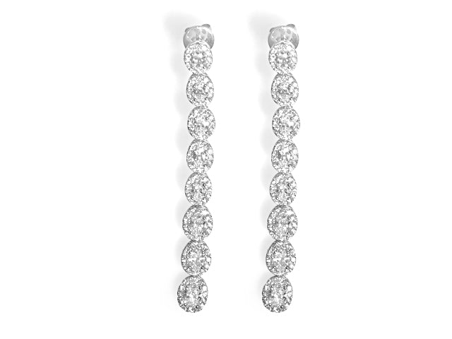 4.06ctw Diamond Drop Fancy Earrings - HANIKEN JEWELERS NEW-YORK