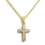 Diamond Yellow Gold Cross