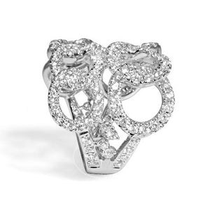 Diamond Double Link Fancy Ring - HANIKEN JEWELERS NEW-YORK